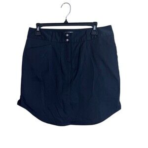NWT Adidas Skort Womens Size 8 Black 3-Stripes Athletic Golf Tennis Short